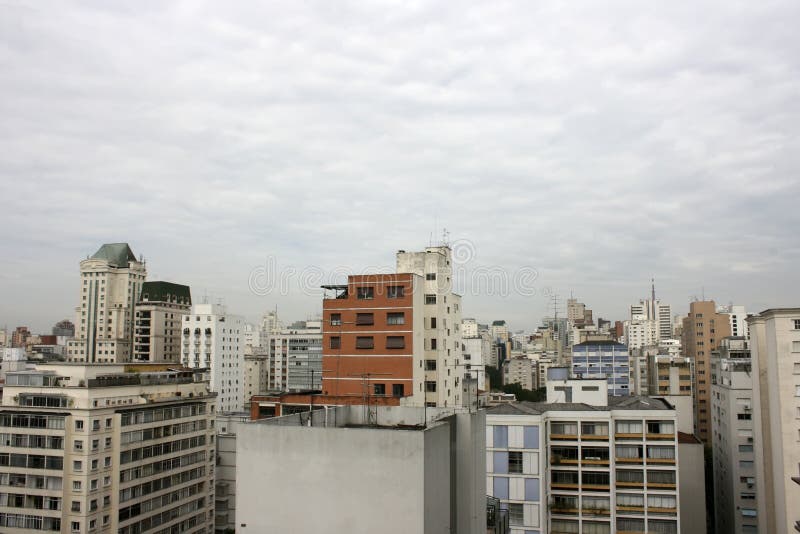Smog over Sao Paulo royalty free stock photo