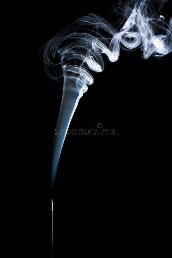 Curling incense smoke stock image. Image of abstract 17061105