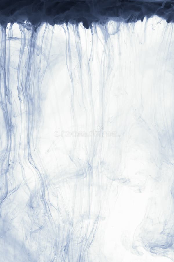 Smoke abstract background cloud of paint on white. Color ink drop in water