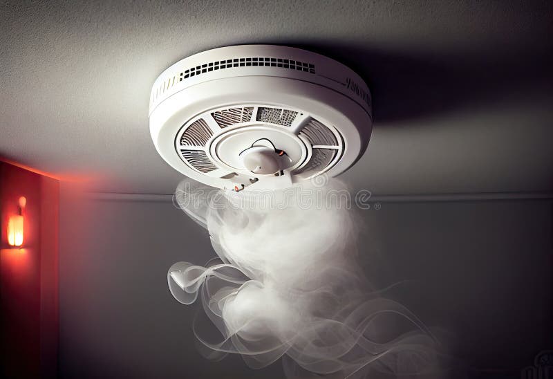 Smoke alarm stock illustration. Illustration of room 273469271