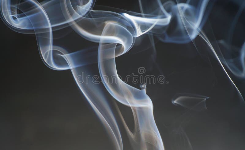 Smoke with Background structure and color foils Photographed in the studio stock image