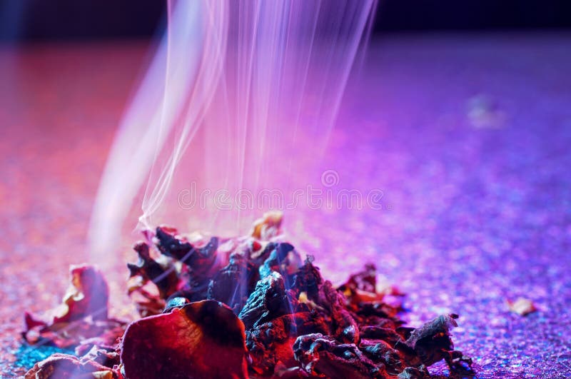 Smoke with Background structure and color foils Photographed in the studio royalty free stock images
