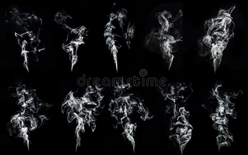 Smoke Black Background Used in Editing Stock Image - Image of smoke,  decorative: 156120307
