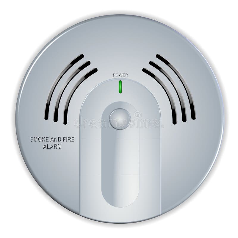Smoke and fire detector vector illustration Smoke and fire detector vector illustration