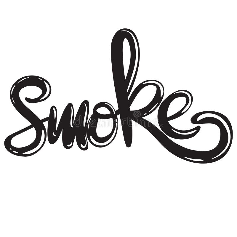 The word smoke stock illustration. Illustration of conceptual 20511066