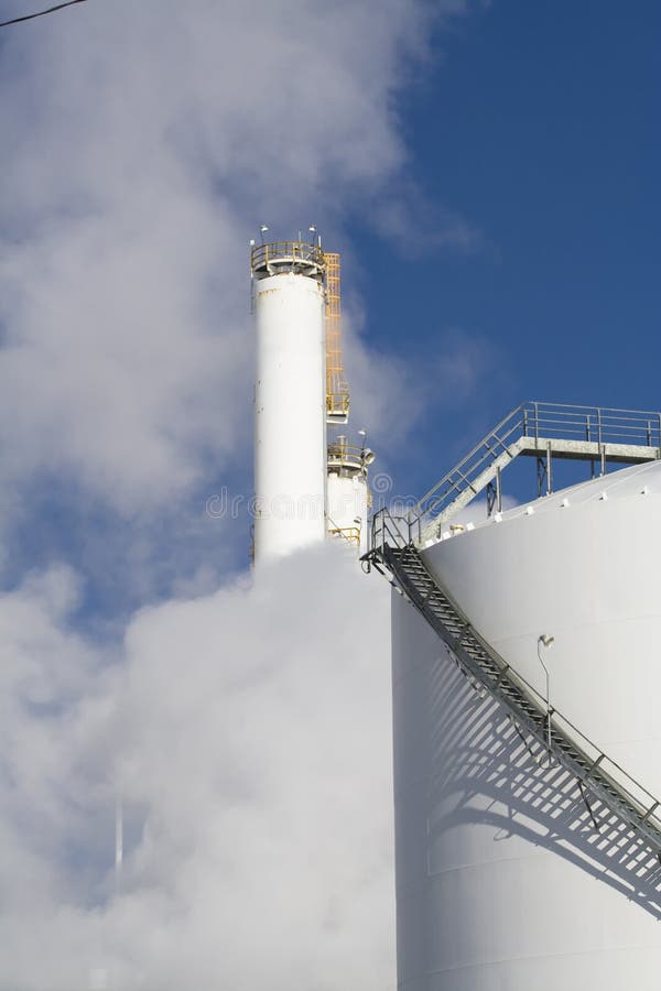 Smoke from industrial plant stock photography