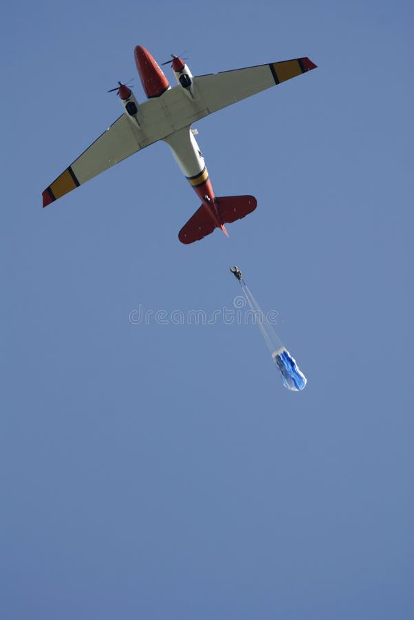 Smoke Jumper Exiting the Plane