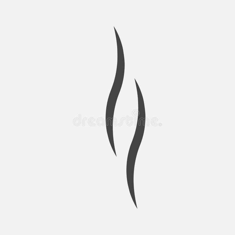 Smoke, vector icon. stock illustration