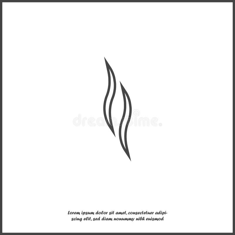 Smoke vector icon on white isolated background. Layers grouped for easy editing illustration. stock illustration Smoke vector icon on white isolated background. Layers grouped for easy editing illustration. stock illustration