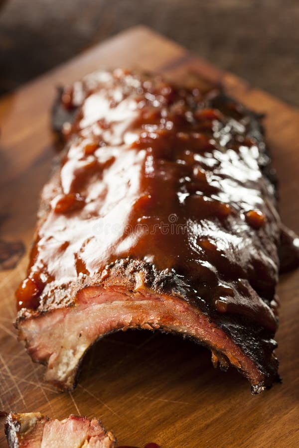 Smoked Barbecue Pork Spare Ribs Stock Photo Image of american, baked