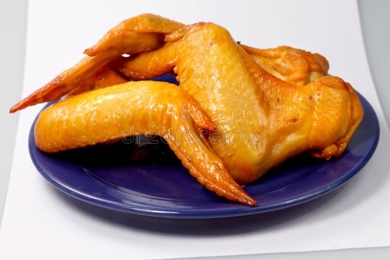 Smoked chicken wings stock photo Smoked chicken wings stock photo