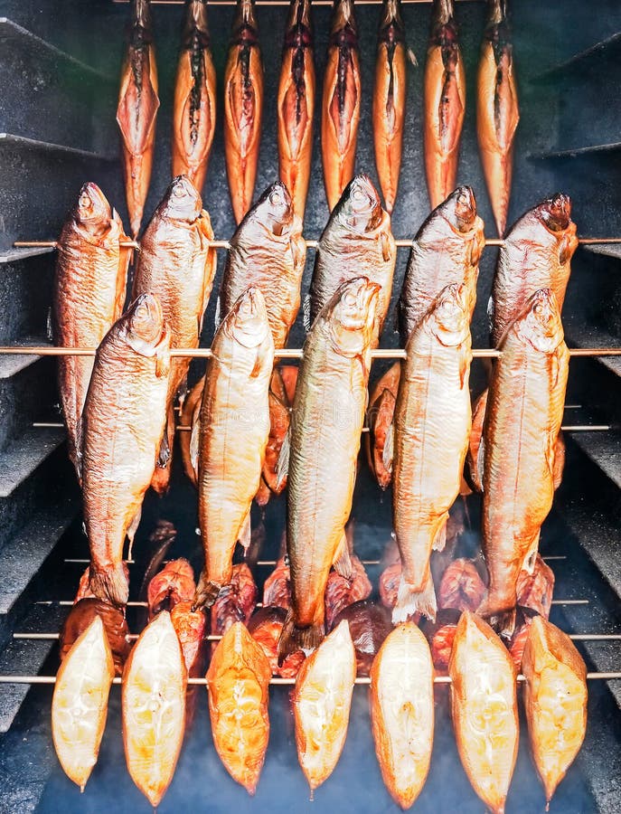 Smoked fish stock image. Image of oven, freshness, shiny 29271409