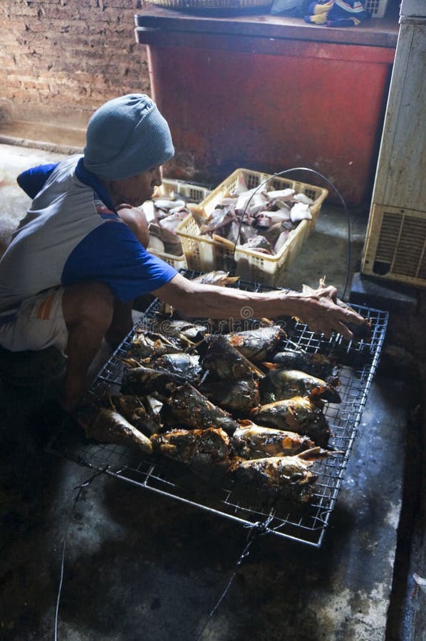 Smoked Fish Restaurant at Curonian Spit in Nida Editorial Photography
