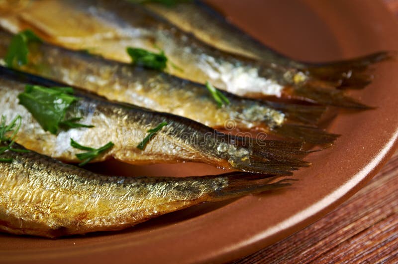 Smoked herring stock image. Image of food, appetizer 37637315