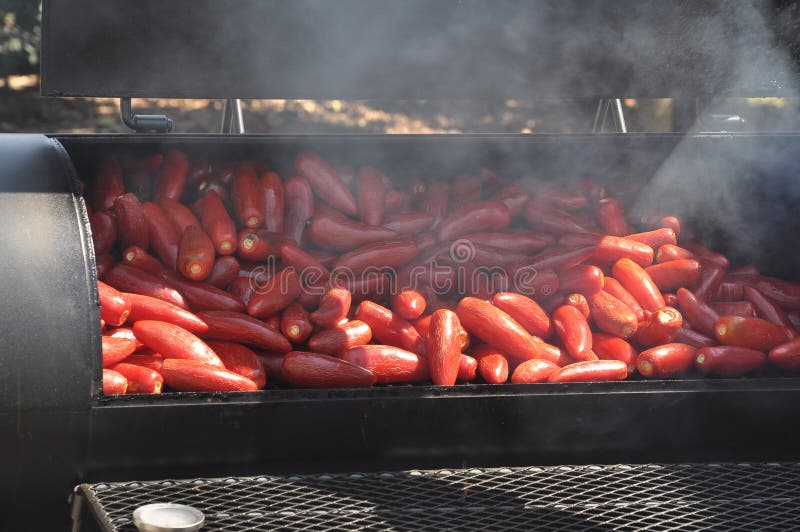 Smoked Hot Peppers stock photo. Image of natural, cooking 26776564