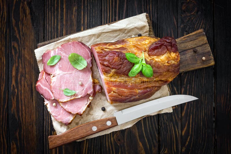 Smoked meat stock image. Image of board, partridge, eggs 88588895