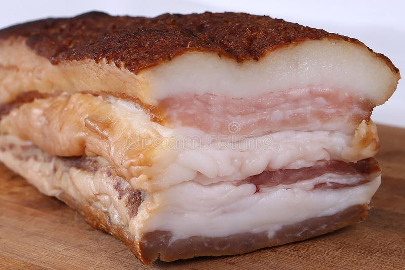Smoked pork fat stock image. Image of freshness, cold 37813159