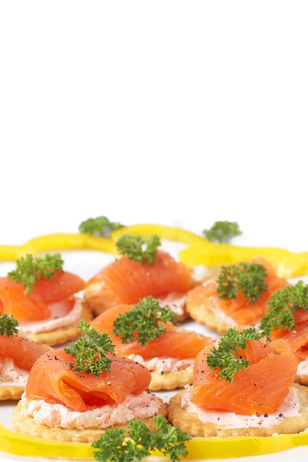 333 Smoked Salmon Cream Cheese Crackers Stock Photos Free & Royalty