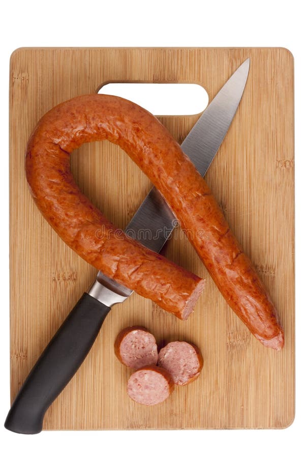 Smoked sausage stock photo. Image of brown, smoked, food 17364966