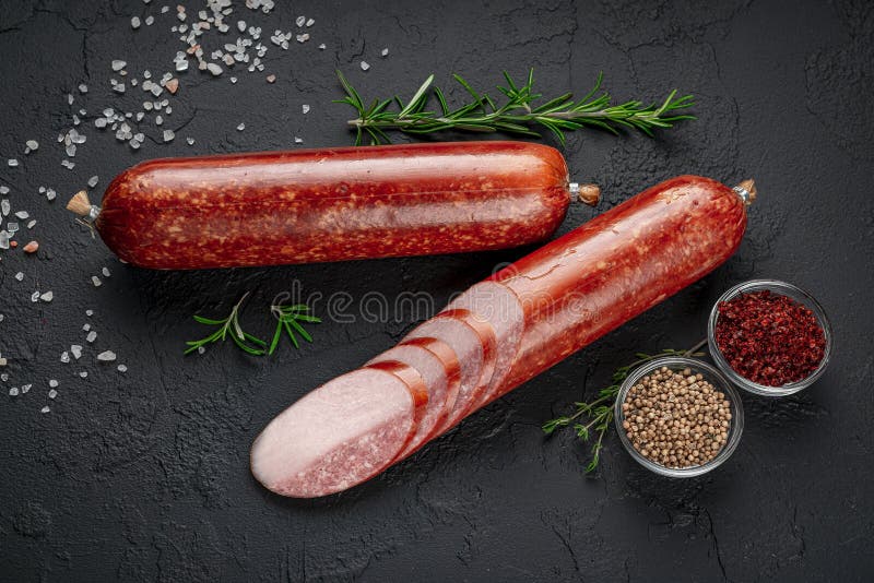 Smoked Sausage of the Highest Quality Stock Photo Image of fresh