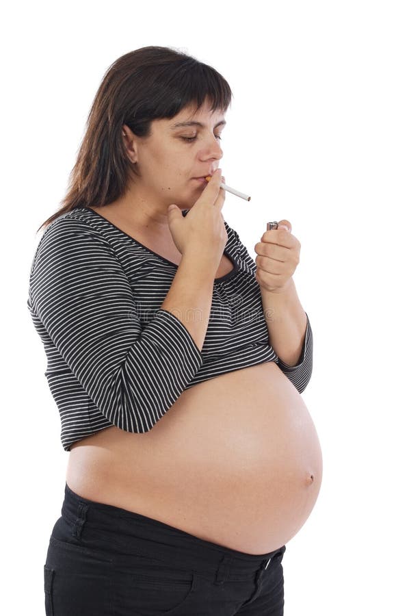 Smoker Pregnant Stock Photo Image 6835550