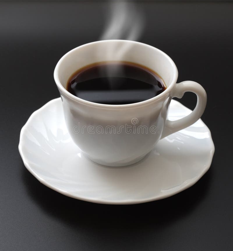 Smoking cup of coffee stock photo. Image of break, smell 13602776