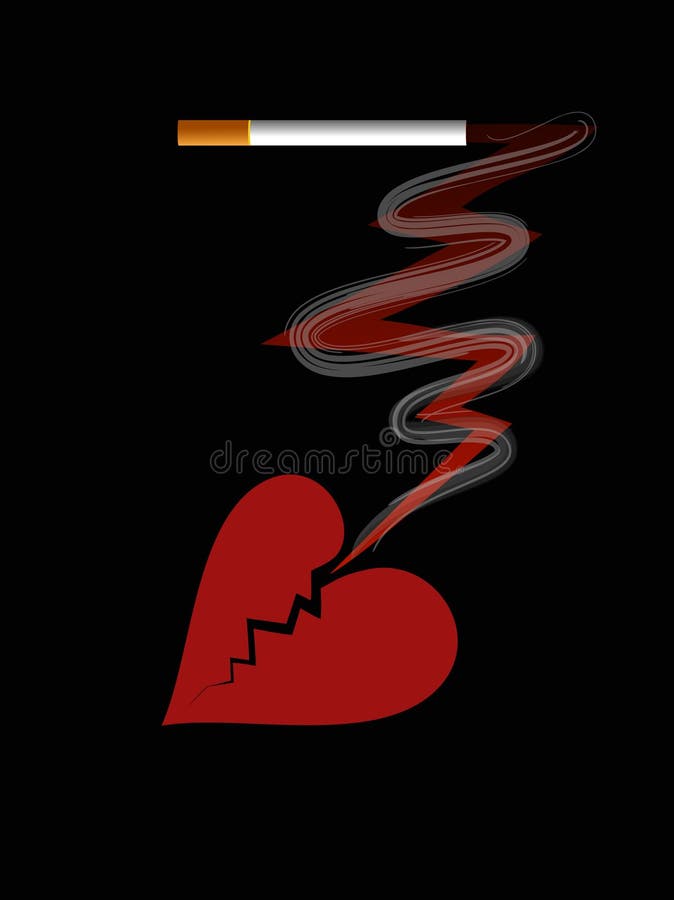Smoking is Dangerous To Your Health Stock Vector Illustration of