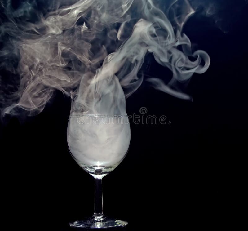 Smoking drink stock photo. Image of detail, unusual, alcohol 2166984