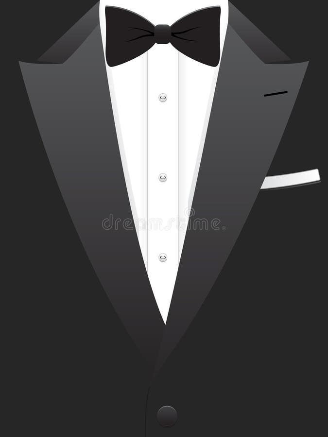 Ilustração De Terno Preto Realista. Terno De Smoking Elegante 3D Masculino  Fotorrealista Com Laço De Arco Royalty Free SVG, Cliparts, Vetores, e  Ilustrações Stock. Image 86049981