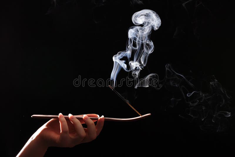 Smoking Stick In The Woman`s Hand Stock Image Image of meditation