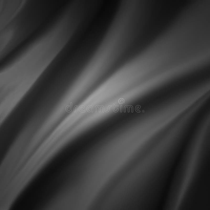 Smooth black cloth background folds. Black background abstract