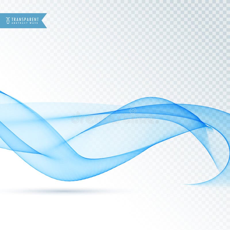 Smooth Blue Wave Vector Background Stock Vector - Illustration of
