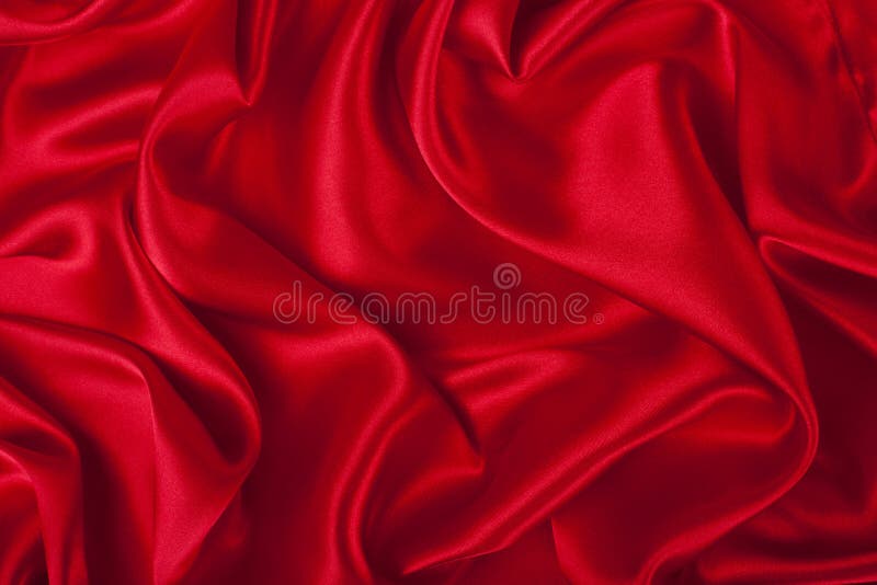 Red Satin Silk Fabric Background Stock Photo 186606245