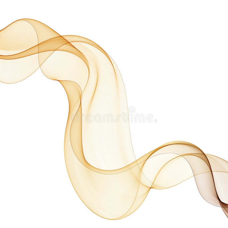 Smooth flow of waves. Color wave. Abstract design elements. Eps 10 royalty free illustration