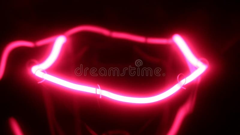 Smooth increase and decrease in power of the red incandescent lamp. Close-up. Decrease video