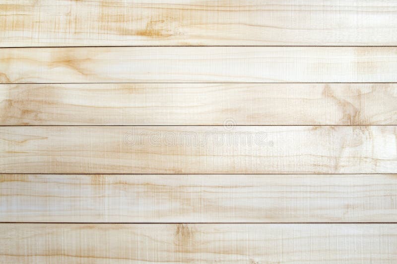 Smooth maple wooden backdrop with a light, creamy hue and subtle grain patterns. The wood surface stock image