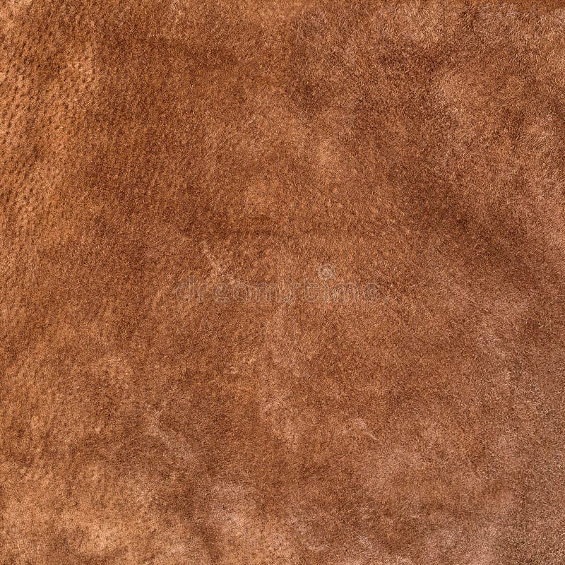 Smooth Seamless Texture Suede . Brown Color. Genuine Leather Stock