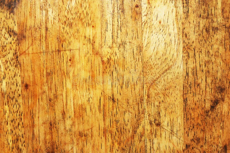 Smooth Surface and Texture of Old Softwood with Brown Stains, Wood