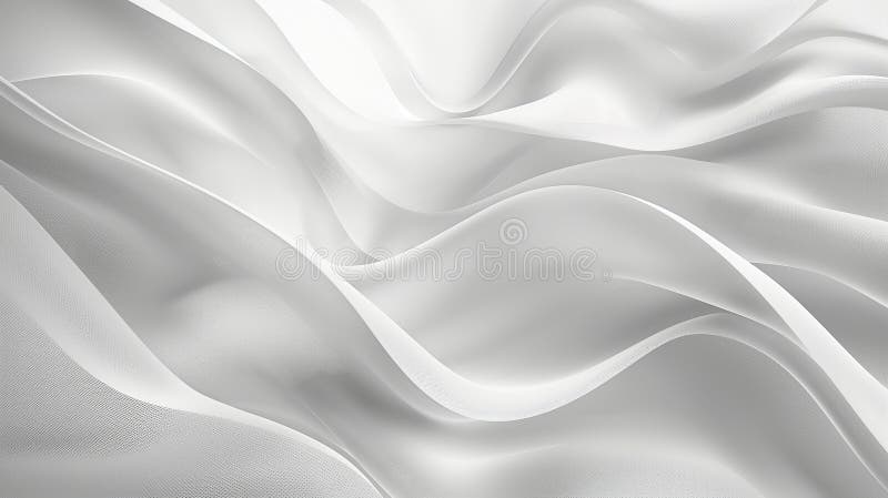 Elegant White Fabric Waves royalty free stock image