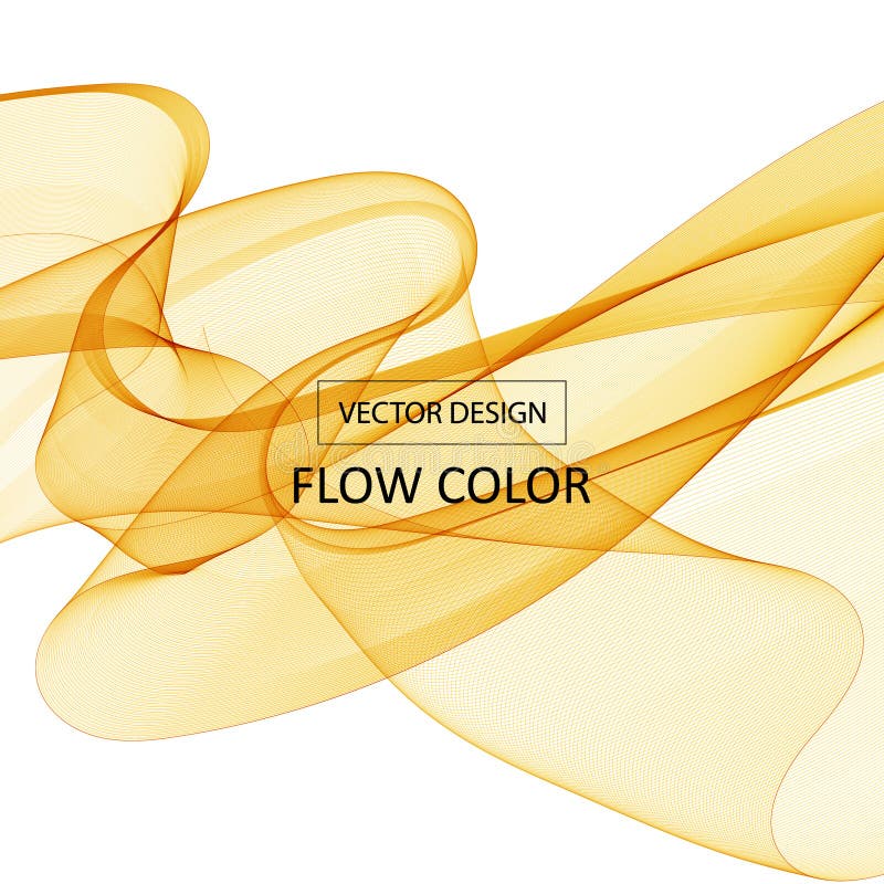 Smooth wave flow. Color wave. abstract design elements. eps 10 royalty free illustration