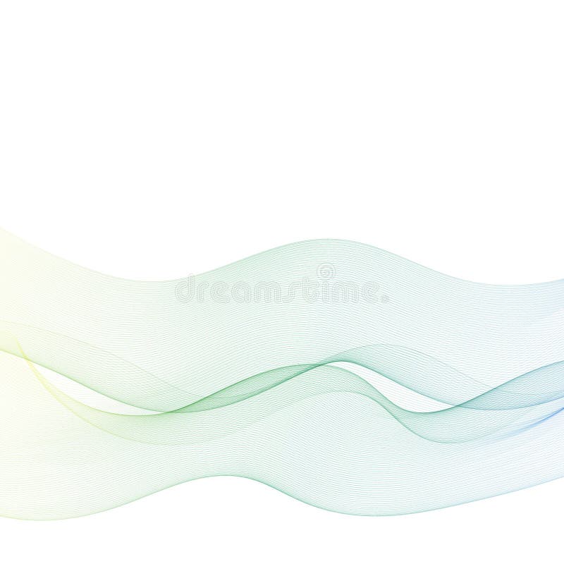Smooth wave flow. Color wave. abstract design elements. Eps 10