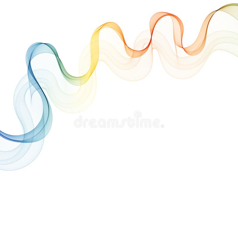 Smooth wave flow. Color wave. abstract design elements. Eps 10 stock illustration