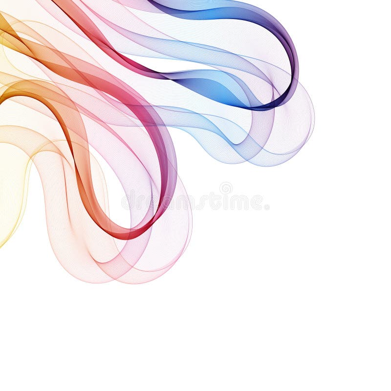 Smooth wave flow. Color wave. abstract design. eps 10 vector illustration