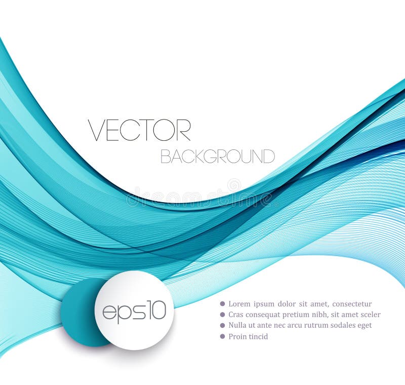 Smooth wave stream line abstract header layout stock illustration