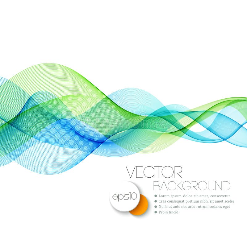 Smooth wave stream line abstract header layout stock illustration