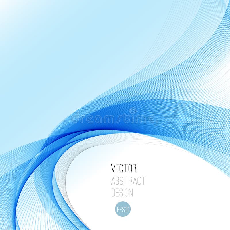 Smooth wave stream line abstract header layout vector illustration