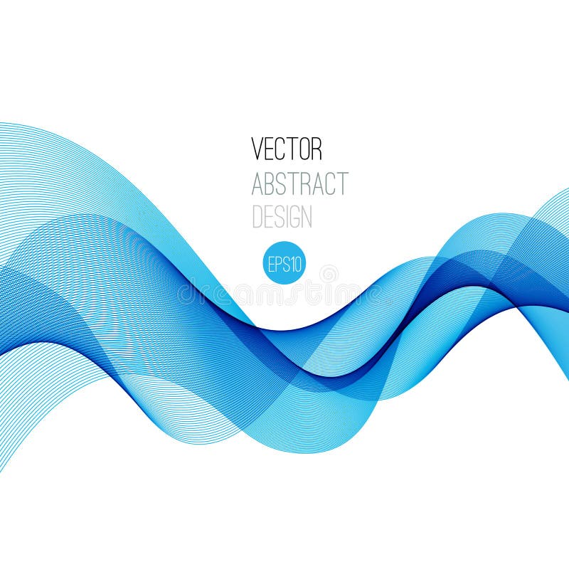 Smooth wave stream line abstract header layout stock illustration