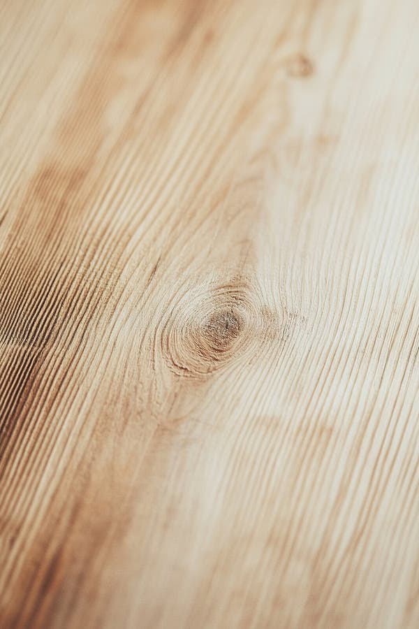 A smooth wooden surface in light beige tones showcases subtle wood grain textures against a neutral backdrop, creating a royalty free stock image