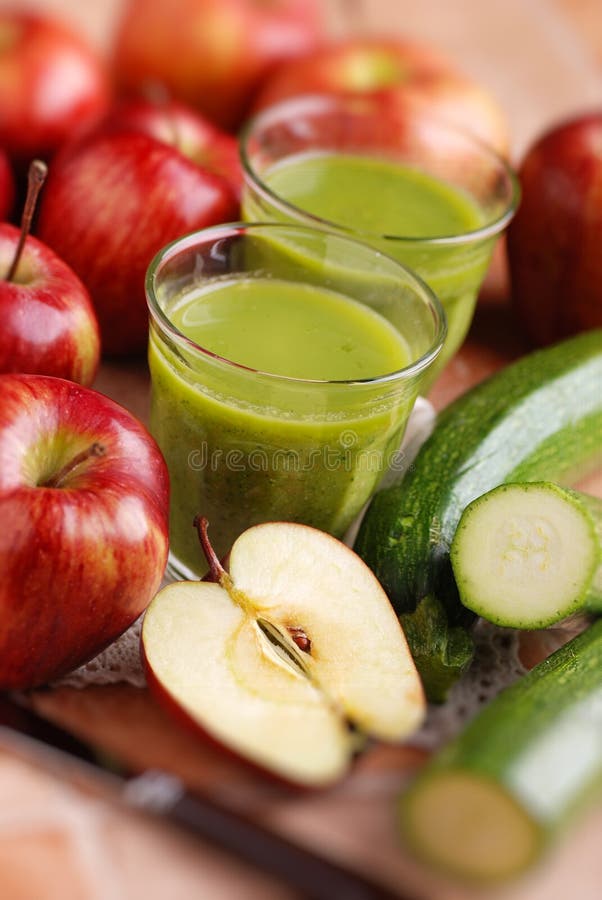 Smoothie Apple and Zucchini Stock Photo Image of shake, fruit 37386366