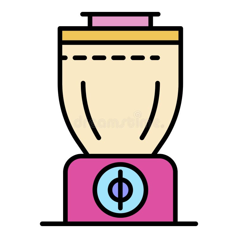 Smoothie blender icon color outline vector royalty free illustration